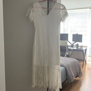 Lulus Small White Dress. Lace